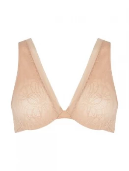 DKNY Signature scribble unlined bra Nude