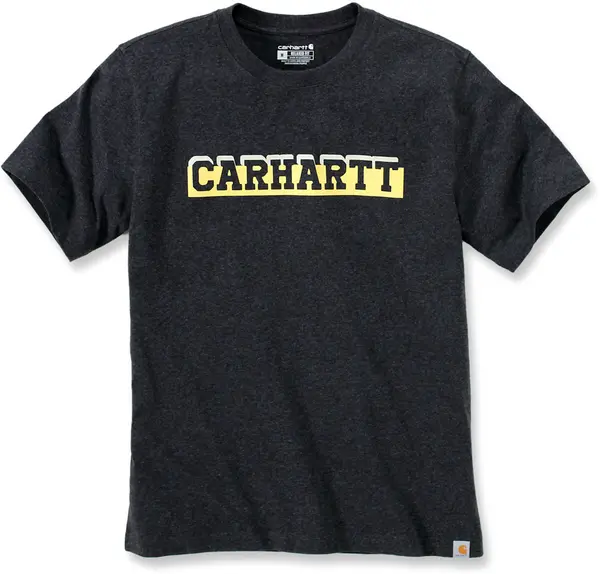 Carhartt Relaxed Fit Heavyweight Logo Graphic T-Shirt, grey, Size L