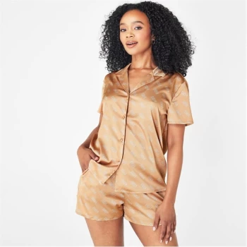 Biba Logo Pyjama Top - Neutral