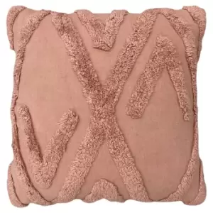 Kamjo Geometric Tufted Cushion Blush