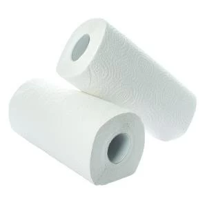 2Work Kitchen Roll Pack of 2 x12 White CT73665