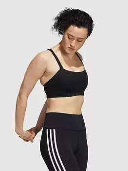 adidas adidas Yoga Bra - Light Support - Black/White Size XS Women