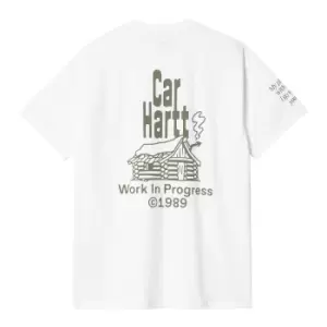 Carhartt Wip S/s Home T-Shirt, White / Dollar Green