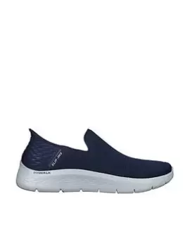 Skechers Go Walk Flex Slip-in's - Flex Basic Mesh Slip On Trainer, Navy, Size 11, Men