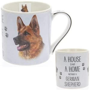 Fine China German Shepherd Mug By Lesser & Pavey