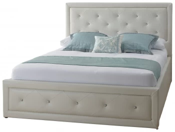 Hollywood Ottoman Kingsize Bed Frame - White