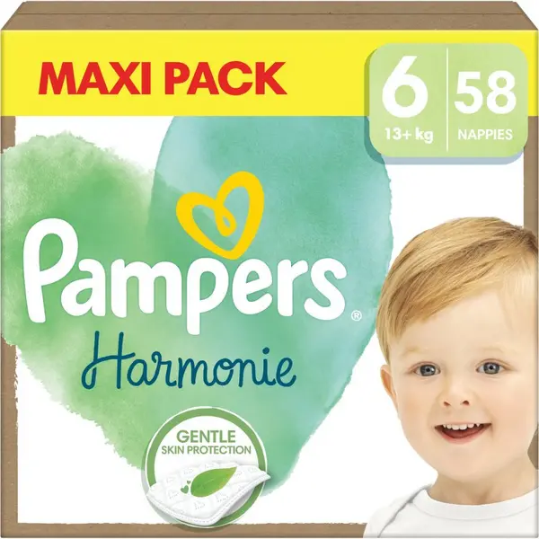 Pampers Harmonie Size 6 58 Nappies