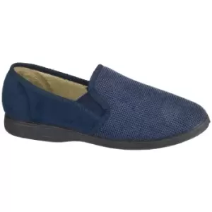 Fleet & Foster Tim Twin Gusset Slipper Male Navy UK Size 10