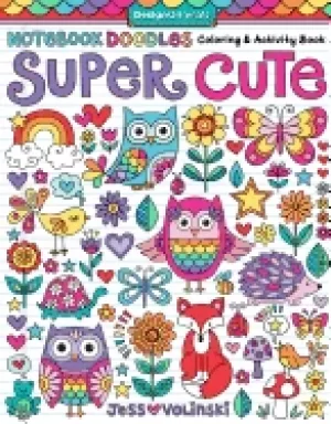 notebook doodles super cute coloring and activity book 32 adorable animal d