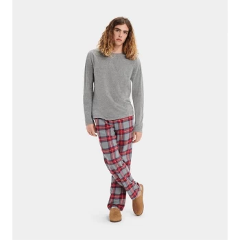 Ugg Steiner Pyjama Set - Grey/Red plaid