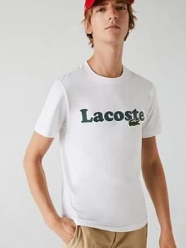 Lacoste Lacoste Sportswear Logo T-Shirt, White, Size 2XL, Men