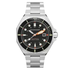 Spinnaker Dumas Classic Black Dial Stainless Steel Bracelet Mens Watch SP-5081-FF