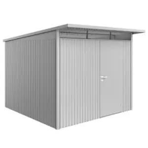 Biohort AvantGarde Metal Shed A7 Standard door 8' 5'' x 9' 8'' - Metallic Silver