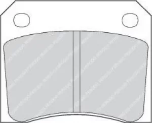 Ferodo FDB815 Brake Pad Set Rear Axle Premier Car