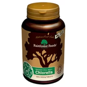 Rainforest Foods Organic Chlorella 500mg 300 Tablets