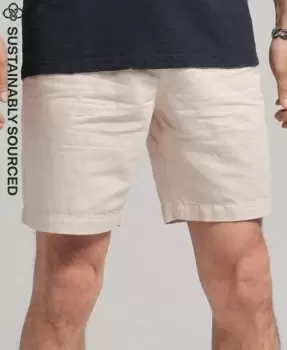 Superdry Organic Cotton Studios Linen Turn Up Shorts