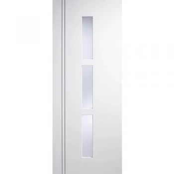 LPD Sierra Blanco Fully Finished White Frosted Glazed Internal Door - 1981mm x 838mm (78 inch x 33 inch)