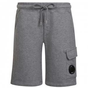 CP COMPANY Junior Boys Lens Fleece Shorts - Grey M93