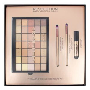 Makeup Rev Pro Amplified 35 Eyeshadow Palette Naked Golds