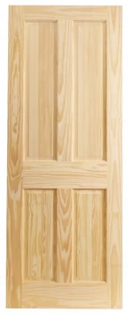 Wickes Skipton Internal Clear Pine 4 Panel Softwood Door - 1981 x 610mm