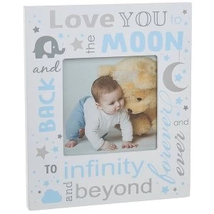 Love You To Moon Baby Boy Frame 4x4