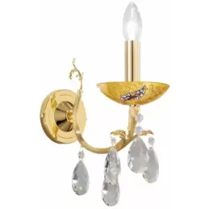 Kolarz Victoria 2 Candle Wall Lamp 24 Carat Gold