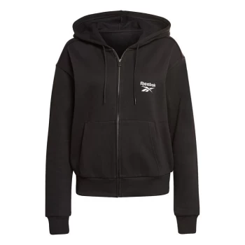 Reebok ID Logo Full Zip Hoodie Womens - Black