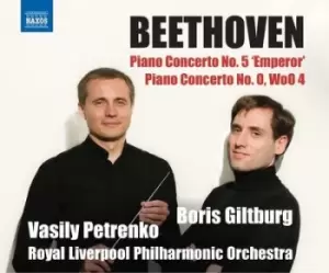 Beethoven Piano Concerto No. 5 Emperor/Piano Concerto No 0 by Ludwig van Beethoven CD Album