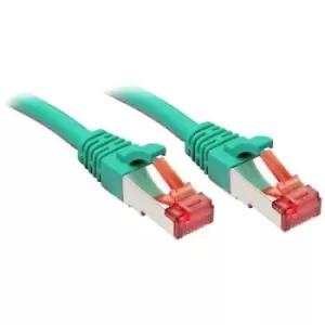 LINDY 47756 RJ45 Network cable, patch cable CAT 6 S/FTP 30.00 m Green