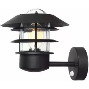 Outdoor IP44 Wall Light Sconce Black LED E27 60W Bulb Outside External d01147