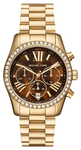 Michael Kors MK7276 Lexington Tortoiseshell Dial Gold Watch