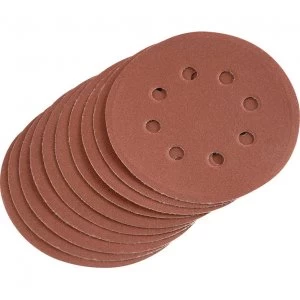 Draper Hook and Loop Sanding Discs 125mm 125mm 240g Pack of 10