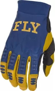 Fly Racing MX Gloves Evolution Navy White Gold XL