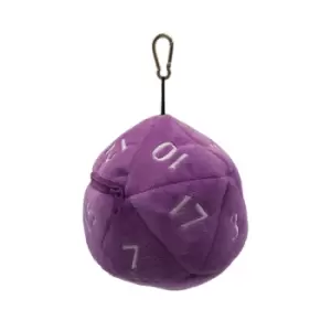 D20 Plush Dice Bag - Purple