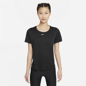 Nike Dri-FIT One Womens Standard Fit Short-Sleeve Top - Black