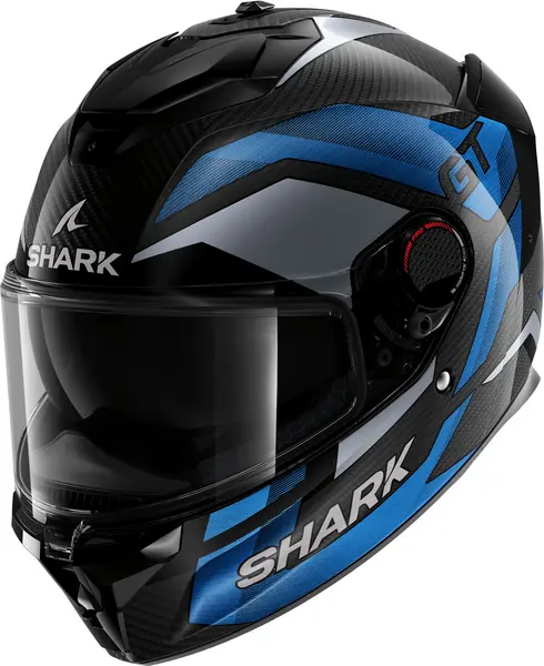 Shark Spartan GT Pro Ritmo Carbon Carbon Blue Chrom DBU Full Face Helmet XL