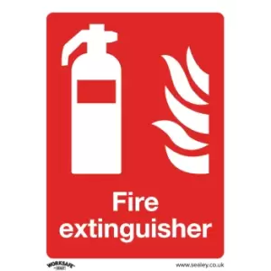 Sealey Rigid Plastic Fire Extinguisher Sign Pack of 10 150mm 200mm Standard