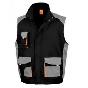 Result Work-Guard Mens Lite Gilet (XS) (Black/Grey)