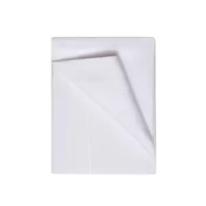 Egyptian Cotton 400 Thread Count Single Flat Sheet White