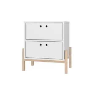 Phoenix White Bedside Table