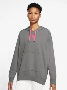 Nike Training Dri-FIT Get Fit GX Zip Through Hoodie - Pewter, Pewter, Size S, Women