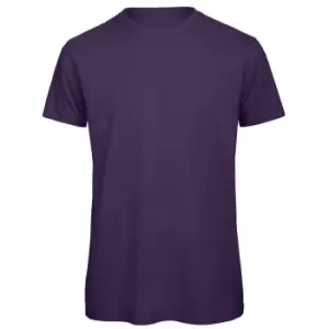 B&C Mens Favourite Organic Cotton Crew T-Shirt (S) (Urban Purple)