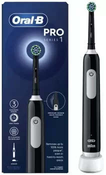 Oral B Pro 1 Cross Action Black Electric Toothbrush