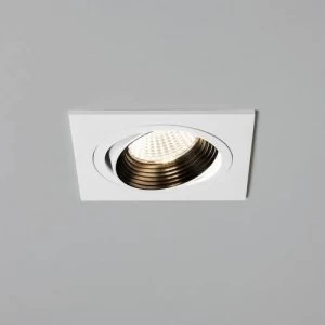 LED 1 Light Square Recessed Downlight Matt White