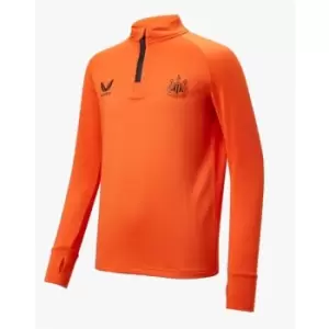 Castore Newcastle United Quarter Zip Top 2021 2022 Junior - Orange