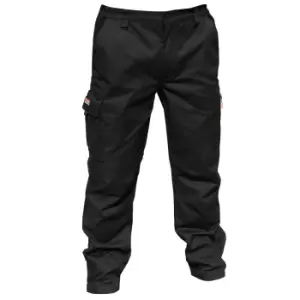 Result Mens Stretch Work Trousers / Pants (32 Inch Leg Length) (38a) (Black)