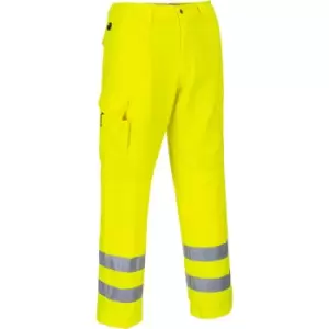 Portwest E046 Mens Class 1 Hi Vis Combat Trousers Yellow 4XL 31"