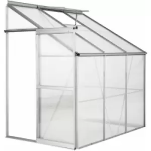 Small polycarbonate lean-to greenhouse 192x128x202cm - lean to greenhouse, greenhouse plastic, polycarbonate greenhouse - transparent