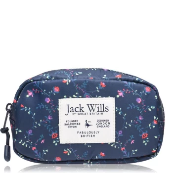 Jack Wills Bosbury Wash Bag - Navy Floral