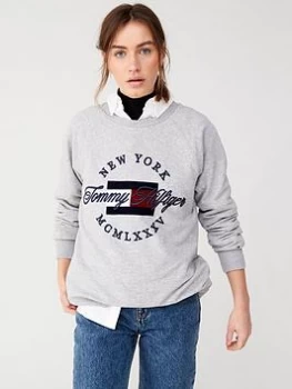 Tommy Hilfiger Lola Crew Neck Sweatshirt - Grey